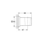 Grohe Euphoria Cube Wall hand shower holder chrome - Image 2