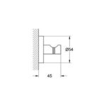 Grohe Essentials Robe hook chrome - Image 2