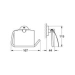 Grohe Essentials Toilet roll holder chrome - Image 2