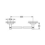 Grohe Essentials Towel rail chrome - Image 2