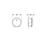 Grohe Talentofill Inlet-, pop-up and waste-system chrome - Image 2