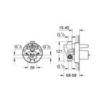 Grohe Single-lever mixer 1/2", concealed body - Image 2