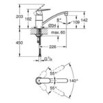 Grohe Eurosmart Cosmopolitan Single-lever sink mixer 1/2" chrome - Image 2