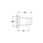 Grohe Rainshower Wall hand shower holder warm sunset - Image 2