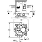 Grohe Rough-in set 1/2" - Image 2