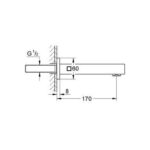 Grohe Eurocube Bath spout chrome - Image 2