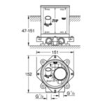 Grohe Rough-in set 1/2" - Image 2