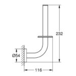 Grohe Essentials Spare toilet paper holder chrome - Image 2