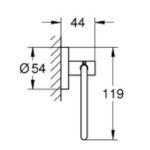 Grohe Essentials Toilet roll holder chrome - Image 2