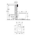 Vaal Refine Wall Hung Pan With Seat White - Image 2