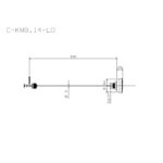 Cobra Palm Press Conealed Pushbutton Assembly Chrome - Image 2