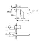 Grohe Essence Two-Hole Basin Mixer M-Size Warm Sunset - Image 2
