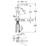 Grohe Essence Single-lever sink mixer 1/2" brushed cool sunrise - Image 2