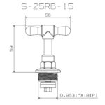 Cobra Rough Brass Standard Heavy Pattern Headpart 1/2 - Image 2