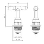Cobra Rough Brass Standard Light Pattern Headpart 1/2 - Image 2