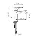 Cobra Nile Basin Mixer Flow Rate Restricted to 6.0l/min Chrome - Image 2