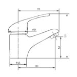 Cobra Zambezi Basin Mixer Flow Rate Restricted to 3.6l/min Chrome - Image 2
