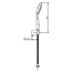 Cobra Zambezi Hand Shower Set With 1700mm Hose and Holder - Image 2