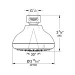 Grohe Tempesta 100 Head shower 4 sprays chrome - Image 2