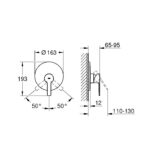 Grohe Lineare Single-lever shower mixer trim chrome - Image 2