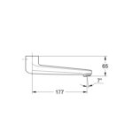 Grohe Cast swivel spout chrome - Image 2
