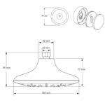 Cobra Spectra Showerhead Etouch Remote Chrome - Image 2