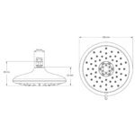 Cobra Spectra Shower Head Switch 4 Spray Chrome - Image 2
