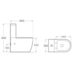 Vaal Ingenue Close Couple Suite Rimless White - Image 2
