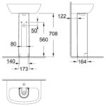 Grohe Bau Ceramic Full pedestal alpine white - Image 2