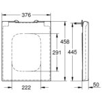 Grohe Cube Ceramic WC seat soft close alpine white - Image 2