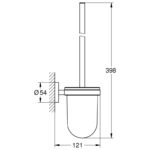 Grohe Essentials Toilet brush set brushed cool sunrise - Image 2