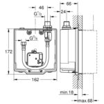 Grohe Euroeco Cosmopolitan E Concealed mounting box - Image 2