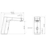 Cobra Electronic Tap Pillar Type Single Temperature No Flex Hose No Touch Chrome - Image 2
