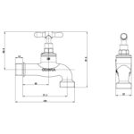 Cobra RB Light Pattern Hose Bibtap No Tail Piece 1/2MI - Image 2