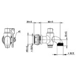 Cobra Tank Locking Cock 3/4MI Rough Brass - Image 2