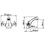 Cobra Roma Light Pattern Basin Mixer Chrome - Image 2