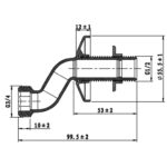 Cobra S Connection For Pillar Type Screw Downs 15mm Chrome - Image 2