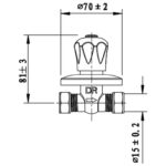 Cobra Stella Light Pattern Stoptap Underwall CXC 1/2 Chrome - Image 2