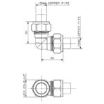 Cobra Compression Elbow 90 CXC 15mm Rough Brass - Image 2