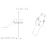 Cobra Compression Spare Capnut X2 Labelled 15mm Rough Brass - Image 2