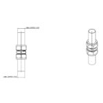 Cobra Compression Straight Coupler CXC 15mm Rough Brass - Image 2