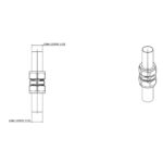 Cobra Compression Straight Coupler CXC 22mm Rough Brass - Image 2