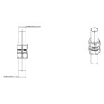 Cobra Compression Straight Coupler CXC 54mm Rough Brass - Image 2