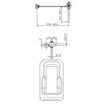 Cobra FJ Push Button Assembly Toilet Chrome - Image 2
