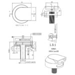 Cobra Bathfiller/Overflow+ Non Return Valve Round 70mm Chrome - Image 2