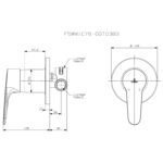Cobra Breathe Bath/Shower Concealed Mixer Chrome - Image 2