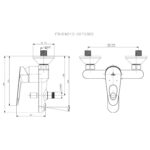 Cobra Den Bath Mixer Exposed Wall Type Chrome - Image 2