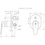 Cobra Pause Bath/Shower Concealed Diverter Mixer Chrome - Image 2