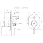 Cobra Snug Concealed Diverter Bath/Shower Mixer Chrome - Image 2
