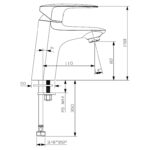 Cobra Recess Basin Mixer Chrome - Image 2
